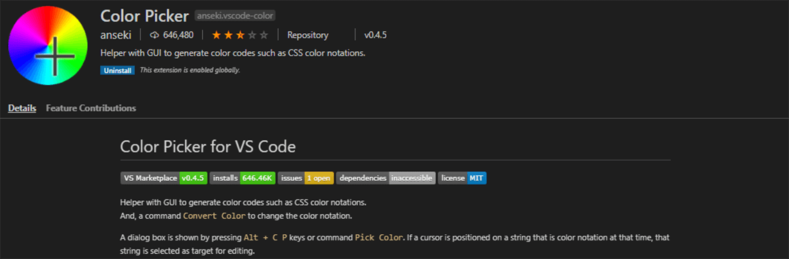 Color Picker (x86) - Visual Studio Marketplace